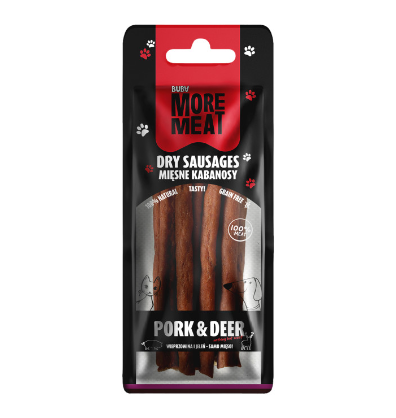 kabanosy z wieprzowiny i indyka