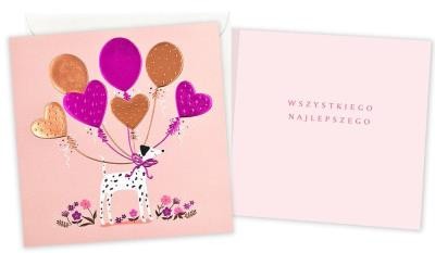 Kartka urodzinowa różowy pies.jpg