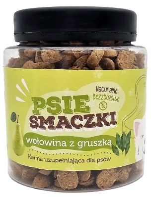Hau Now psie smaczki, wołowina z gruszką 300g