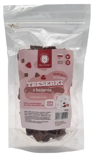 Hau Now treserki z bażanta 100g