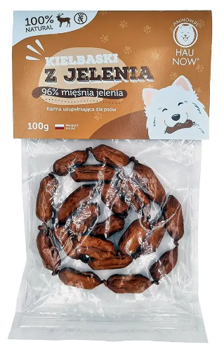 Hau Now kiełbaski z jelenia dla psa