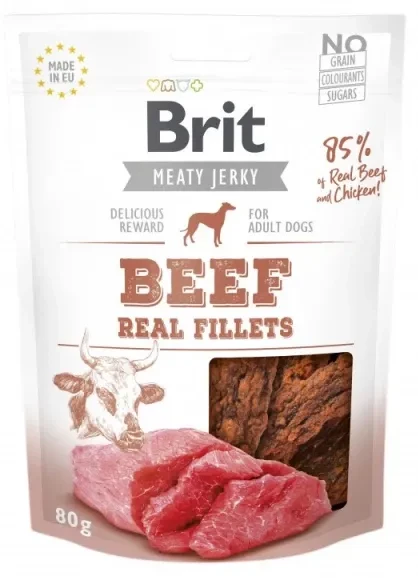brit jerky wołowina 200g.webp