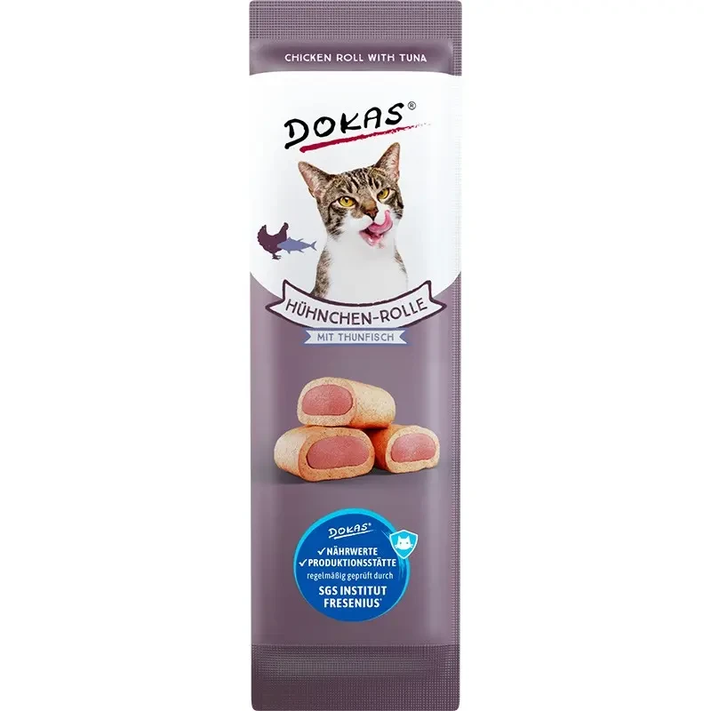 dokas miękkie przysmaki dla kota kurczak z tuńczykiem.webp