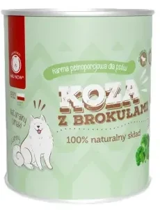 HauNow karma dla psa koza z brokułami