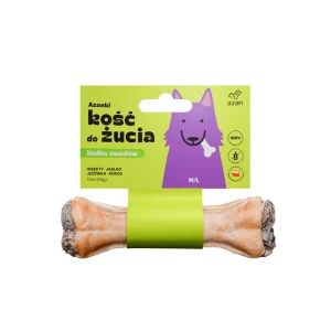 Azanki Kość do żucia M L z insektami, jabłkiem, jeżówką i kokosem 17cm