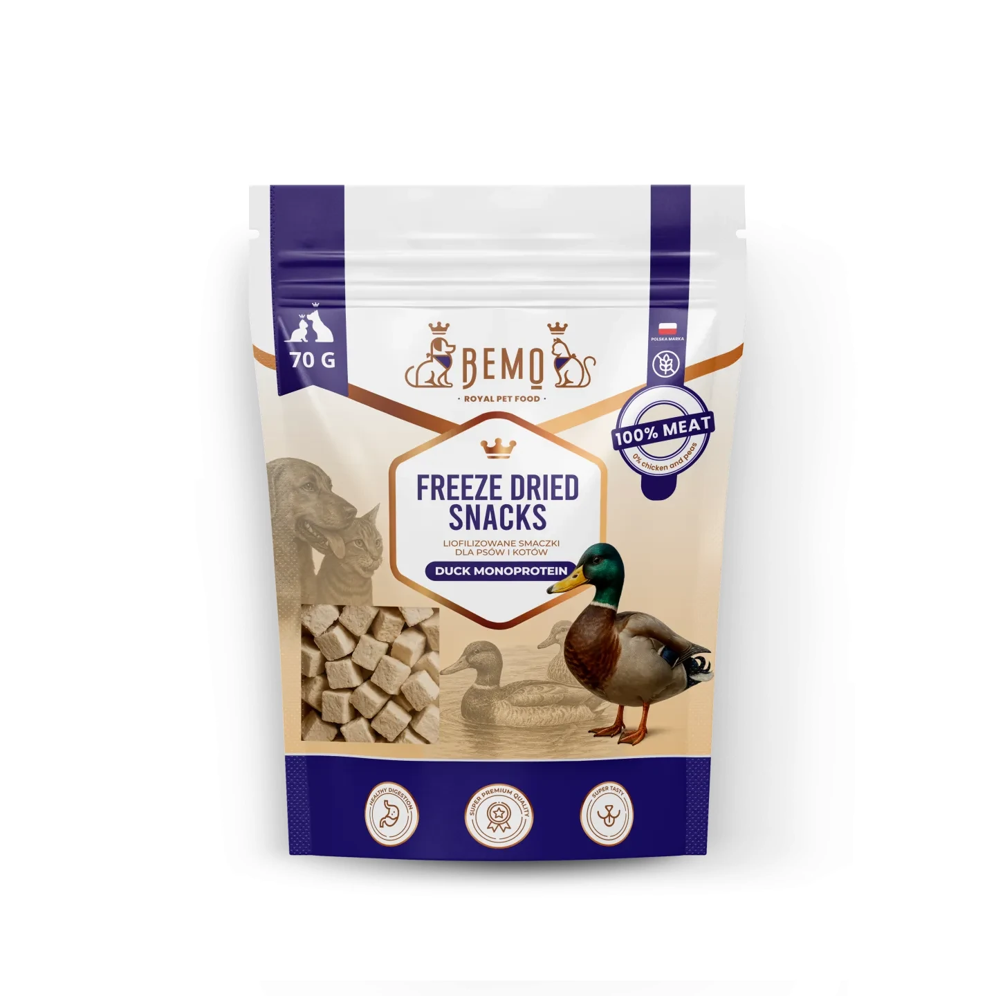 Freeze Dried Meat Snacks Duck - liofilizowane smaczki z mięsa kaczki.webp