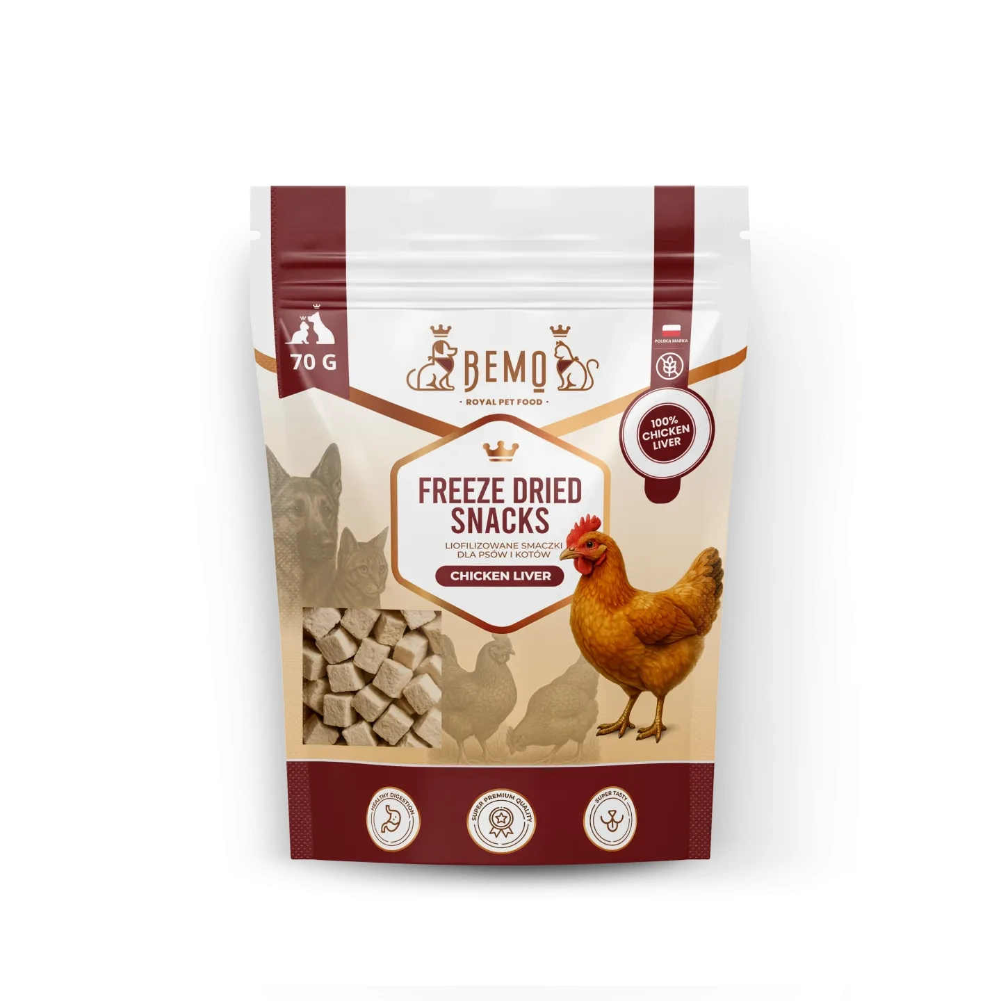 Freeze Dried Meat Snacks Duck - liofilizowane smaczki z mięsa kurczaka.webp