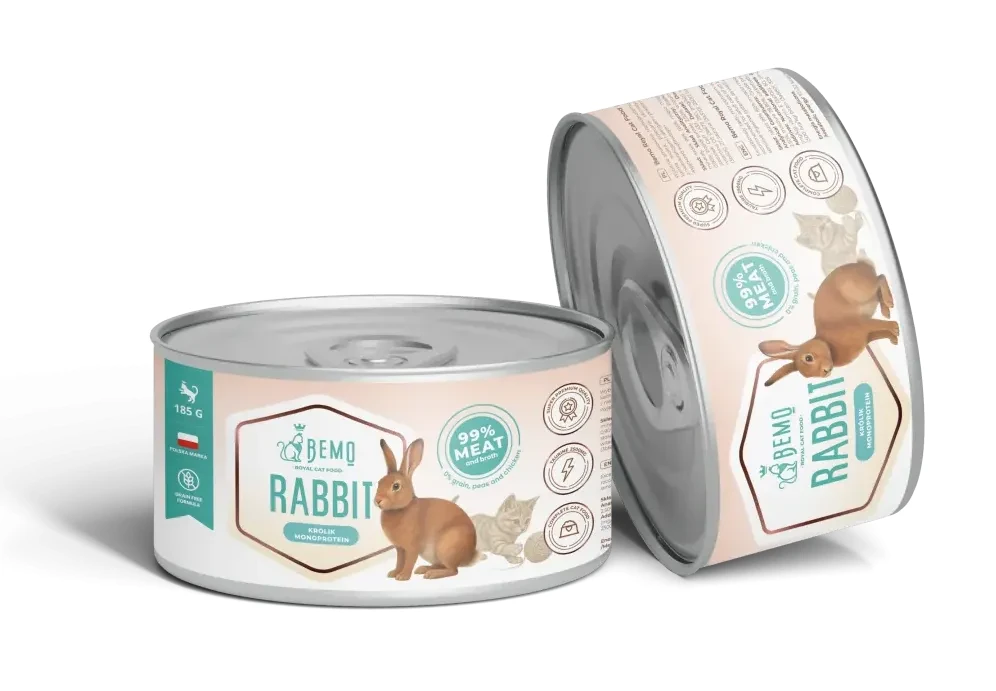 Bemo Cat Rabbit - karma mokra dla kota z królikiem.webp