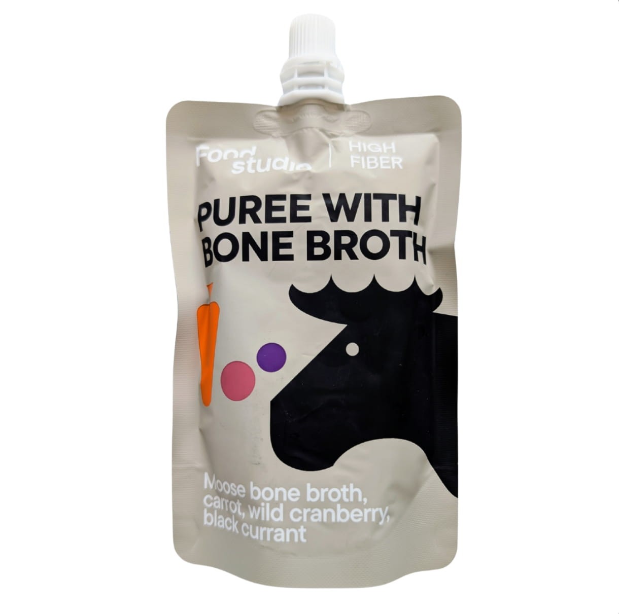 Puree dla psa z bulionem kostnym łoś