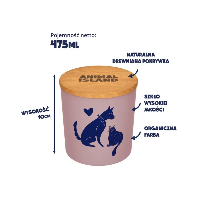 świeca nieutralizująca zapachy animal island.webp
